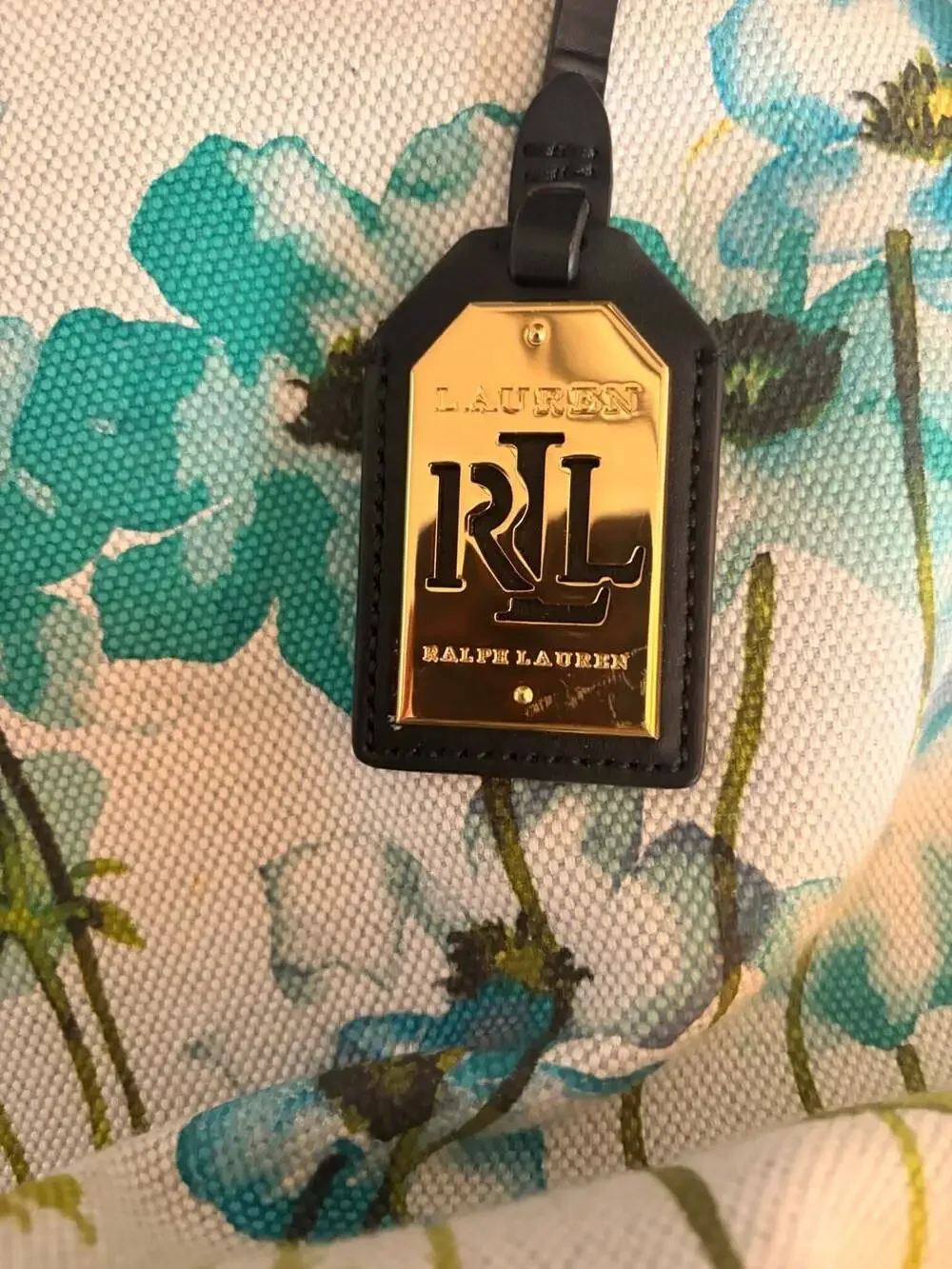 Lauren Ralph Lauren Floral Print Canvas Tote Bag